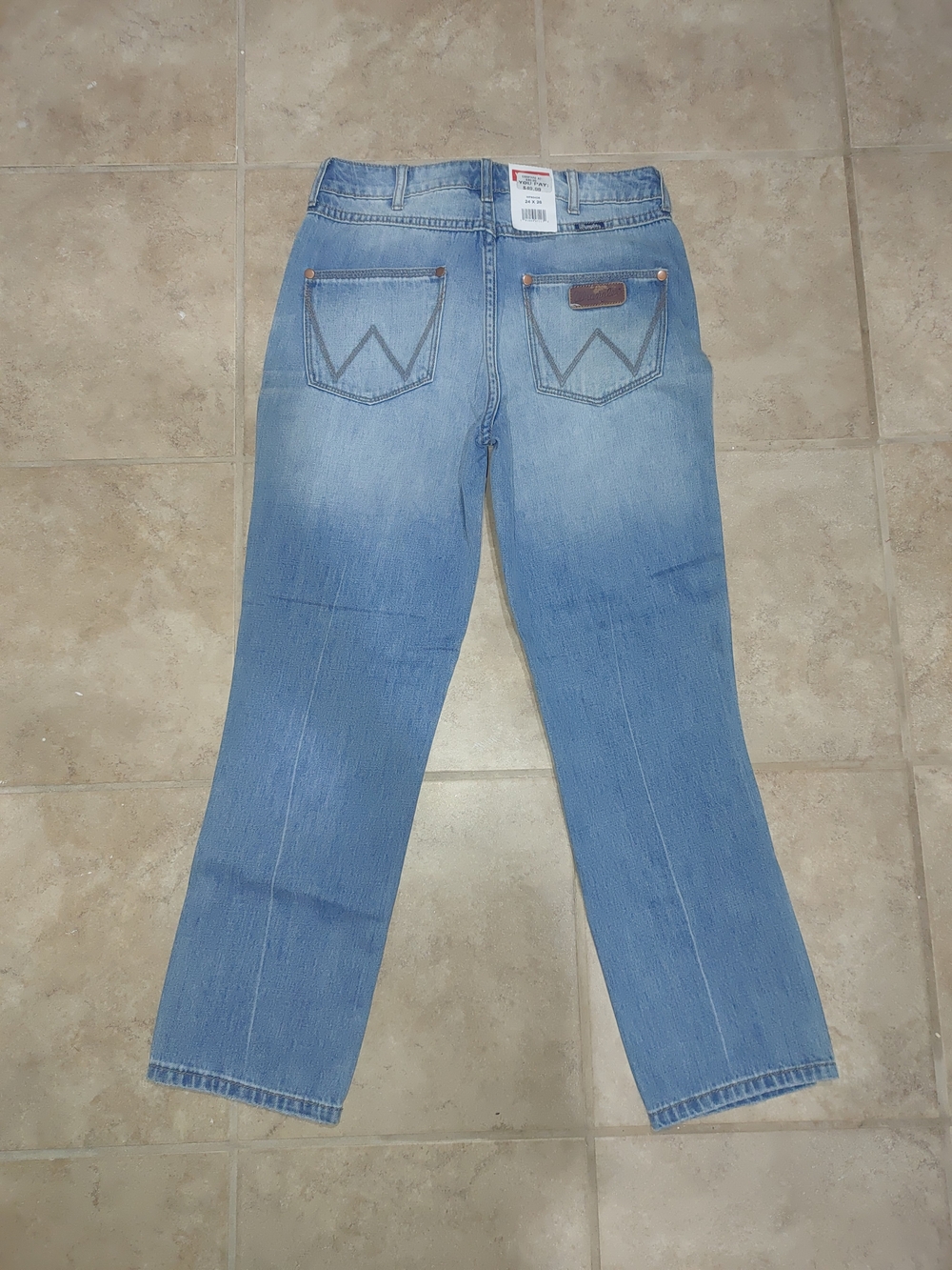 Wrangler Light Blue Denim Jeans with Signature W Stitching